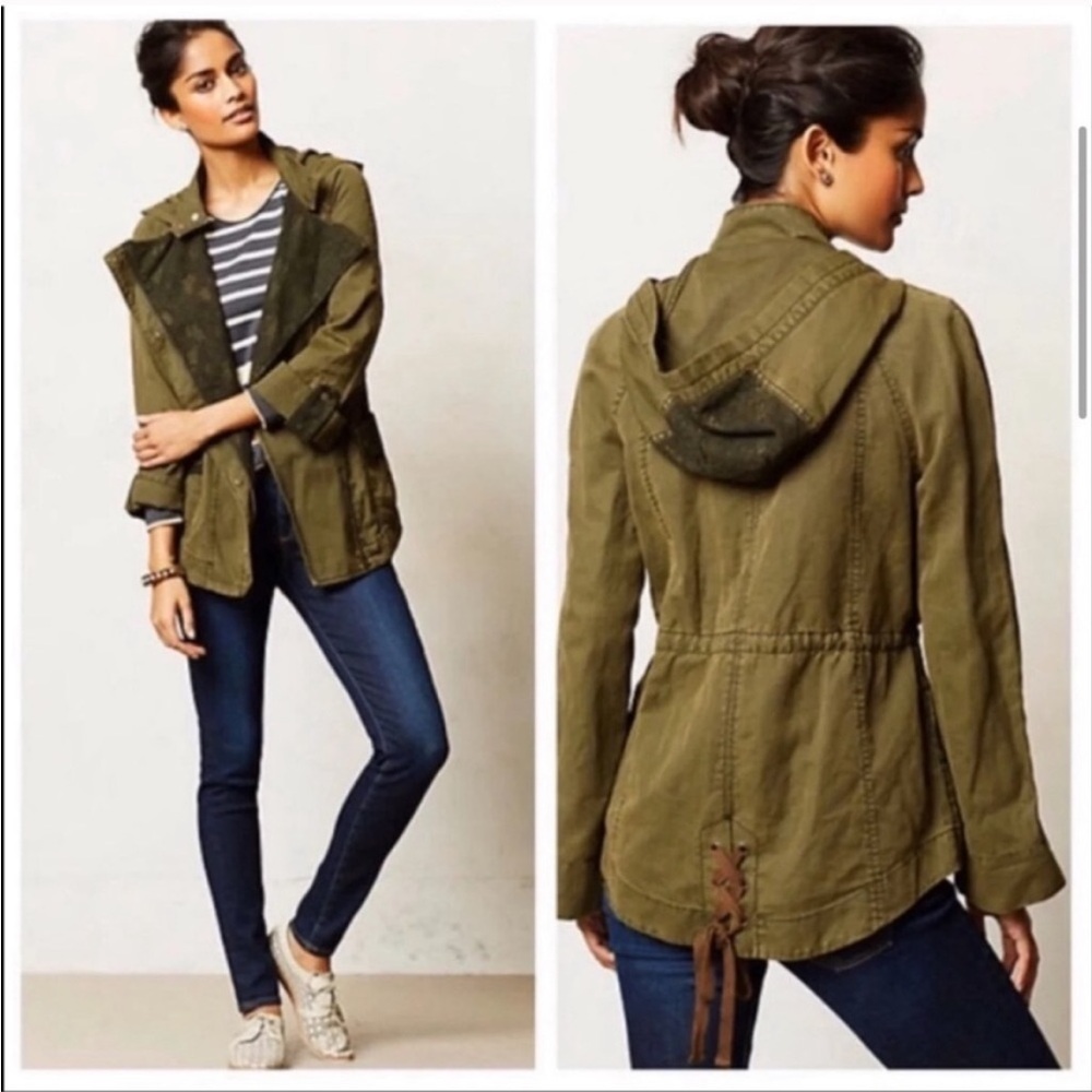 Anthropologie green jacket by Hei Hei